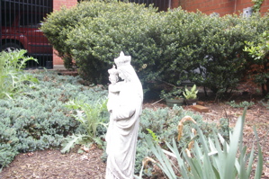This picture of the virgin mary was taking on the grounds of St. Benedicts. The reason that it is very clear is beacuse the exposure in this case was 2.0