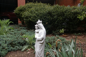 This picture of the virgin mary was taking on the grounds of St. Benedicts. The reason the picture is getting darker is beacuse the exposure is getting lower. In this case the exposure is 0