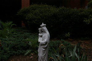 This picture of the virgin mary was taking on the grounds of St. Benedicts. As we can see that this picture is darker then the rest of the other two pictures. In this case the exposure was at its lowest -2.0